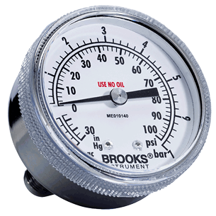 Brooks 122 Series Mechanical Pressure Gauges